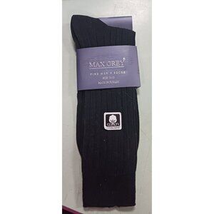 Max Grey Fine Men's Socks Size 10-13 Made in Turkey One Pair NEW